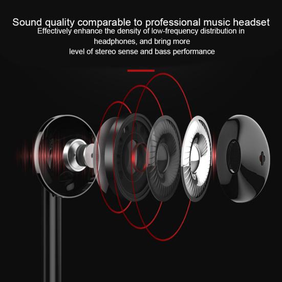 Magnetic Wireless Bluetooth-compatible Stereo Earphone Handsfree Neckband Headset with Mic