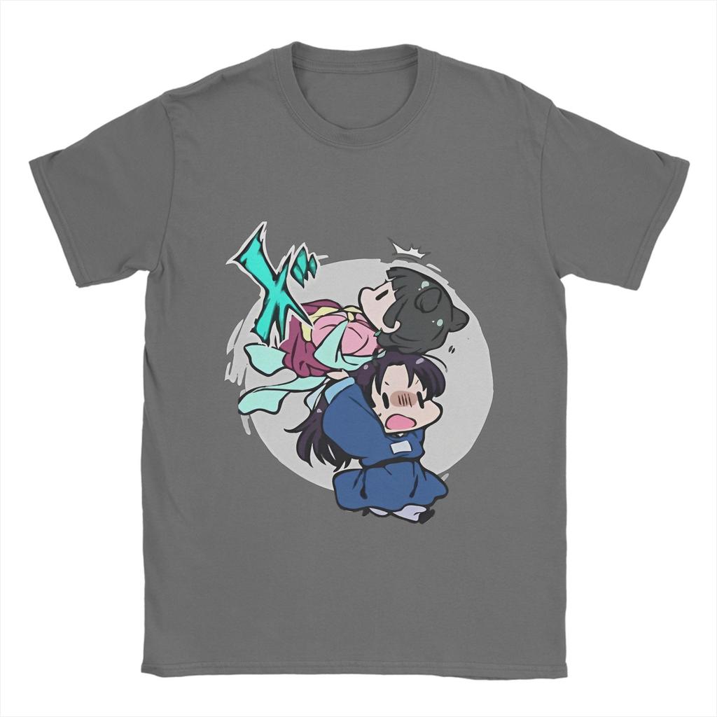 Men's T-Shirts Kusuriya No Hitorigoto  Funny Pure Cotton Tees Sleeve Maomao X Jinshi T Shirts Crew Neck Clothes Birthday Gift