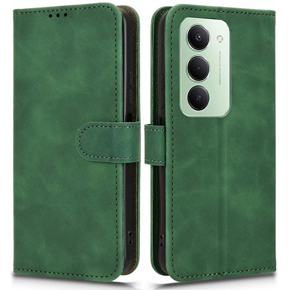 Dla Xiaomi Redmi 15 4G (UE) (171mm) Skórzane etui przyjemne w dotyku odporne na upadki portfel etui na telefon z klapką