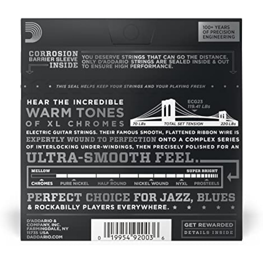 D'Addario Daddario Electric Guitar String Flatwound Extra Light .010-.048 ECG23 [Domestic Genuine]