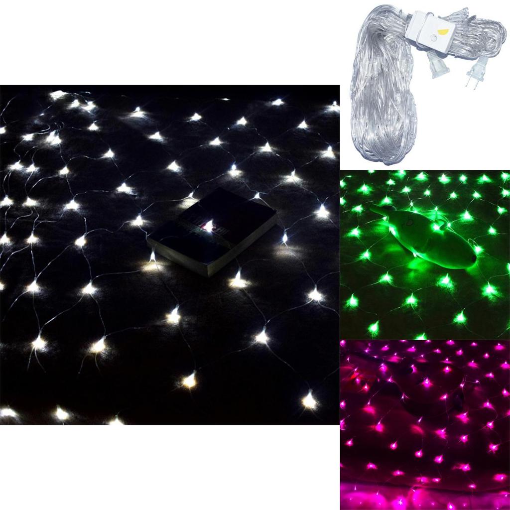 Vibrant Net Mesh Fairy String Lights 3m X 2m Featuring 200leds For Festive Celebrations