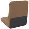 Adjustable Floor Footstool Cappuccino Artificial Leather