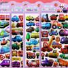 4pcs 3D Cute Cartoon Engineering Vehicle Stickers Truck Handmade DIY Notebook Laptop Waterproof Kawaii Decoration Sticker