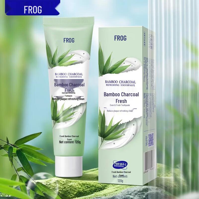 Frog Bamboo Charcoal Fresh Breath Toothpaste 3-Pack