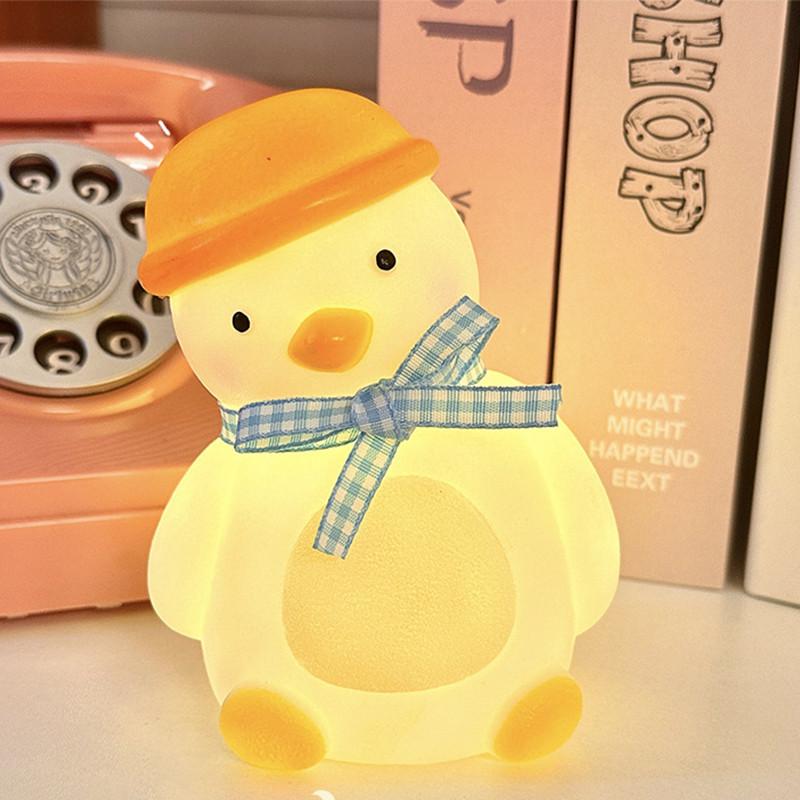 Quirky Duck Night Light With Toggle Switch For Kids' Bedroom Cute Table Decor