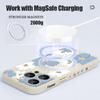 For iPhone 17 Pro Max Case Cartoon Daisies Flowers Pattern Magnetic For Magsafe Soft Cover For iPhone 16 15 14 13 Pro Max 17E 16E
