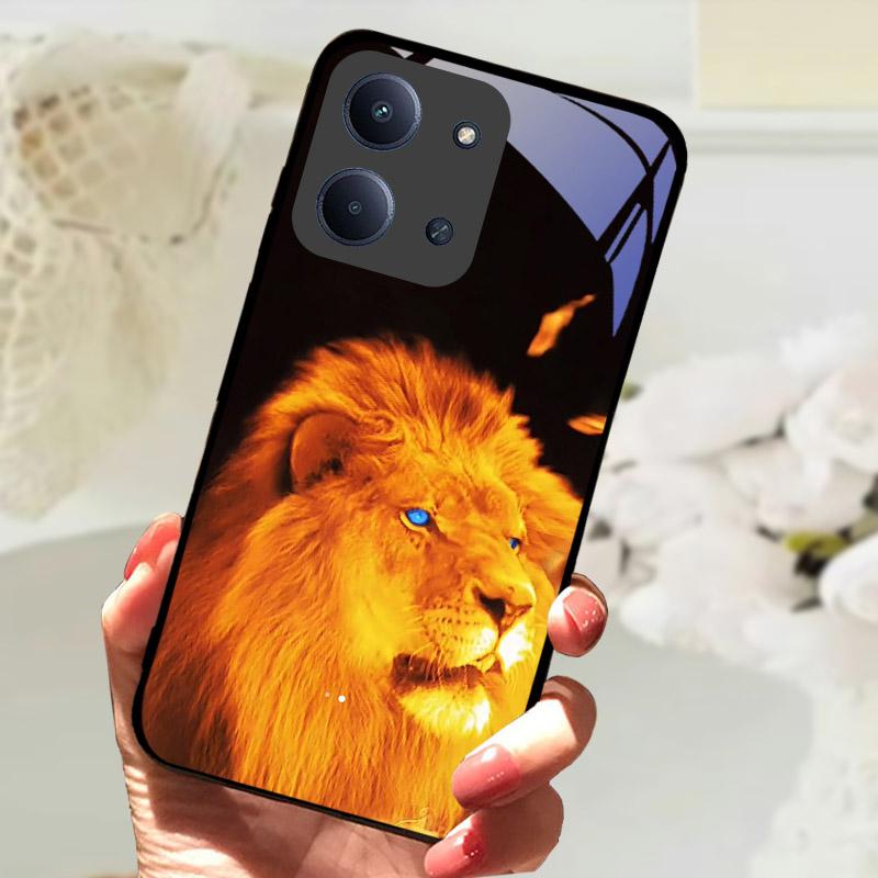 Etui Do Xiaomi Redmi 15C 4G Global Case Luksusowe Szkło Hartowane Ochrona Aparatu Tylna Pokrywa Do Redmi15C 15 C Odporne na Wstrząsy Fundas