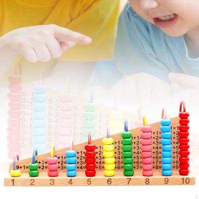 Wooden Abacus Preschool Learning Toys Educational Mathematics Toy Classic Counting Wood Number