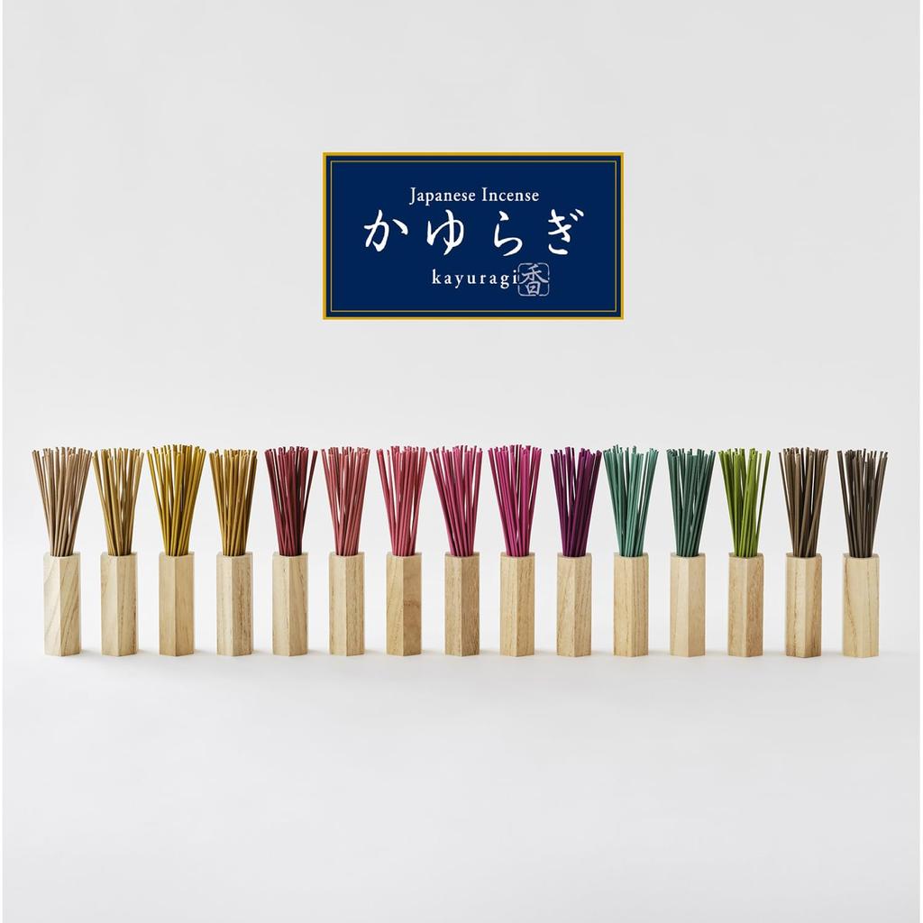 Nippon Kodo Kayuragi Sandalwood Incense 40 with incense Sandalwood aroma Sticks, sticks, holder. incense.