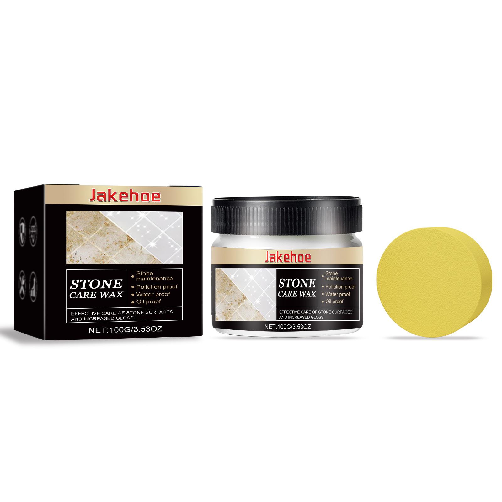 

Stone Care Wax Marble Stone Floor Glazing Maintenance Ceramic Tile Furniture Cleaning Polisher Waterproof Marble Polishing Wax 100g Boxed Kit