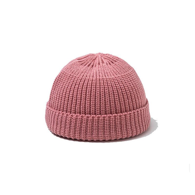 Knitted Hat For Women Men With Solid Color For Autumn Winter Fashion Style