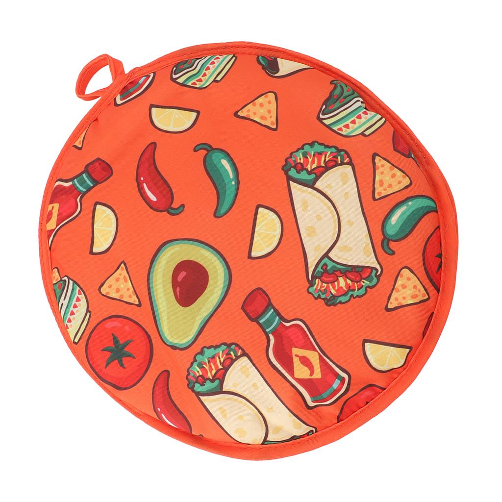 Tortilla Warmer Pouch 11.8 Inch Insulated Microwaveable Fabric Tortilla Keeper Holder for Corn and Flour