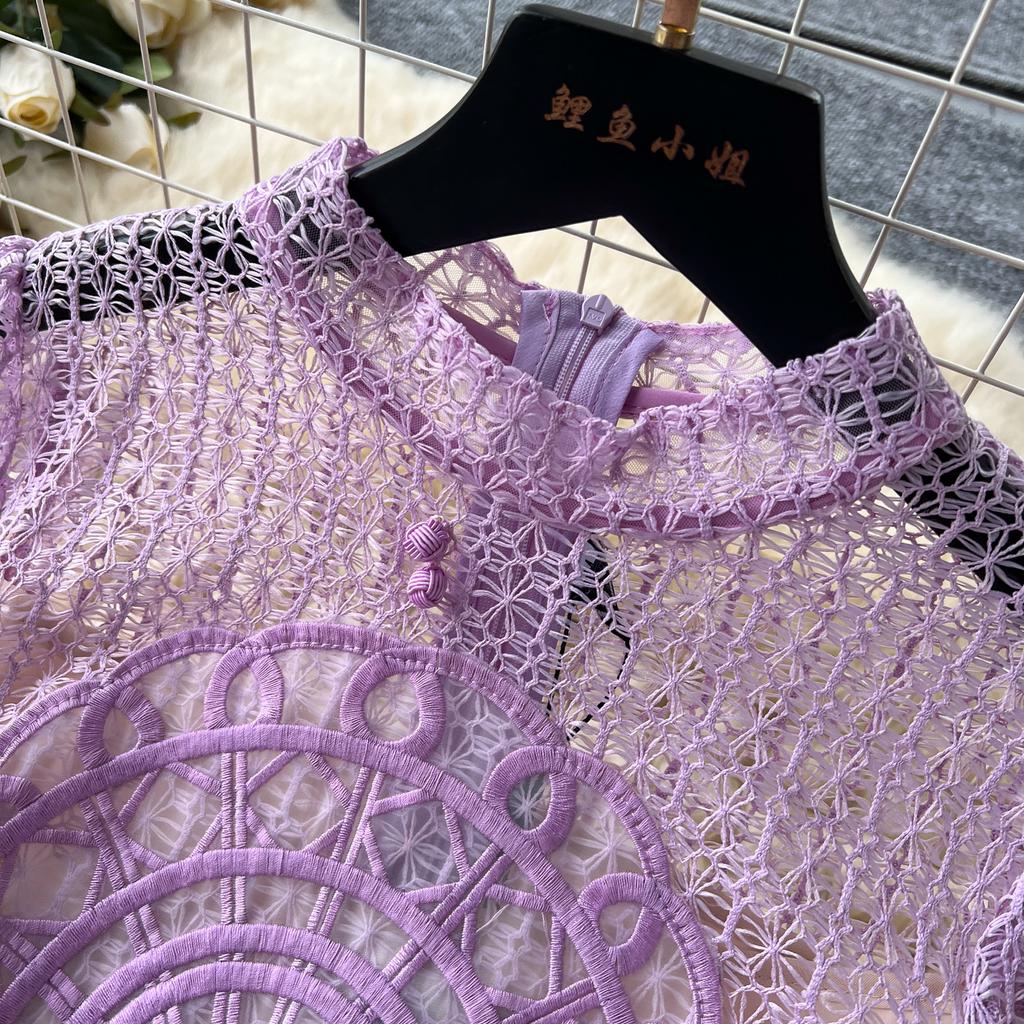 Suknia w stylu dworskim w stylu francuskim dla kobiet z okrągłym dekoltem, krótkim rękawem, sznurowaniem, sukienkami maxi, eleganckimi sukienkami w kształcie litery A