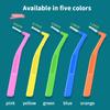 5Pcs Dental Interdental Brushes Oral Hygiene Flossing Tool L/I Shape Tooth Cleaning Head for Braces Users Toothpick Cleaner