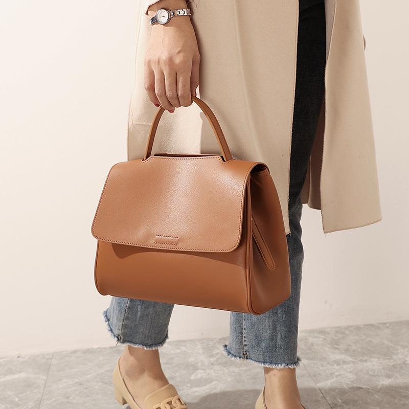 2022 Spring/Summer Women's Genuine Leather Large Capacity Shoulder Crossbody Tote