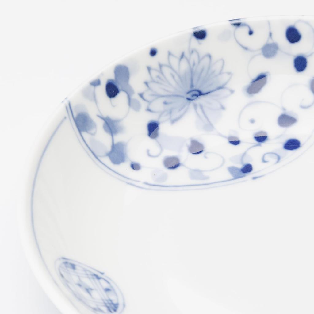 Mino ware dinnerware set of 5 plates and side approximately microwave and dishwasher made in product number 564631 "Hana Imari" dishes, 16.5cm