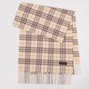 Winter new versatile plaid scarf women's color matching warm fringed scarf checkerboard high-end imitation cashmere scarf