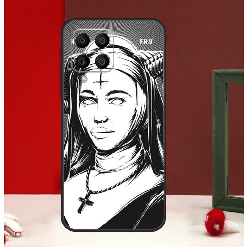 Satan Nun Devil Girl Case For Samsung Galaxy M54 M34 M14 M35 M56 M12 M06 M32 M52 M55 M15 M11 M13 M16 M36 M31 M53