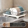 Double-Layer Dish Drying Rack with Utensil Holder