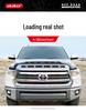 Toyota Tundra Off-road Sand & Gravel Deflector Rain Visor & Yellow Spotlight Decoration Accessory.
