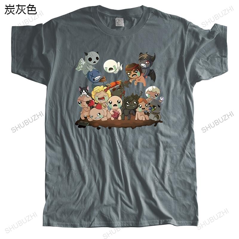 Nyinkommen herr mode t-shirt rund hals t-shirts sommar Camisetas Masculina The Binding of Isaac många färger toppar lös stil