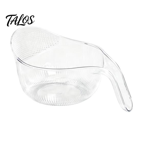 Tigela de Lavagem de Grau Alimentício Multiuso para Arroz, com Alça Ergonômica, Cesta Coadeira Lavadora Resistente de PP, para Limpeza de Frutas e Verduras