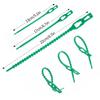 Garden Green Zip Ties Adjustable Plastic Plant Cable Ties Reusable Wire Ties Garden Plant Vine Supports Tomato Clip Fastener