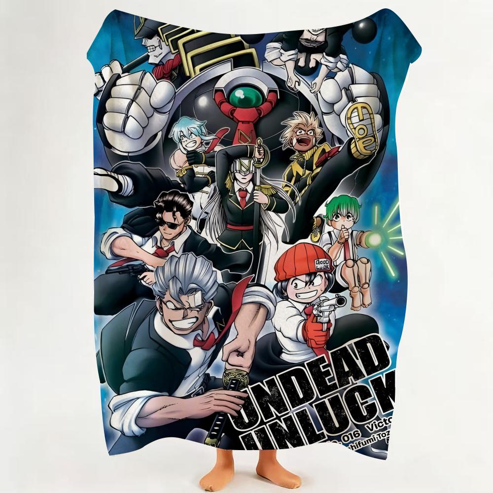 

Anime U Undead U Unluck Throw Flannel Throw Blanket Suitable for Sofa Living Room Bedroom 75cmx90cm