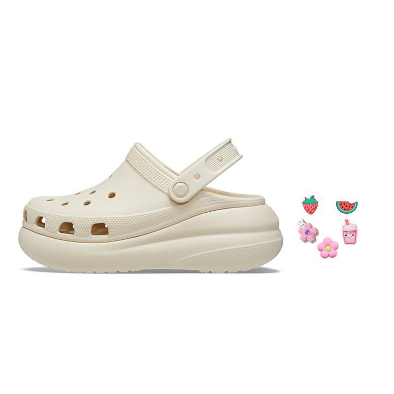 Crocs Classic Crush Clog Kość Unisex Trampki Białe 207521-2Y2