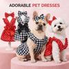 Schleifen-Haarreif Katze Hund Prinzessinnenkleid Flatterärmel Haustierkleid Niedliche Haustierröcke Frühling Sommer