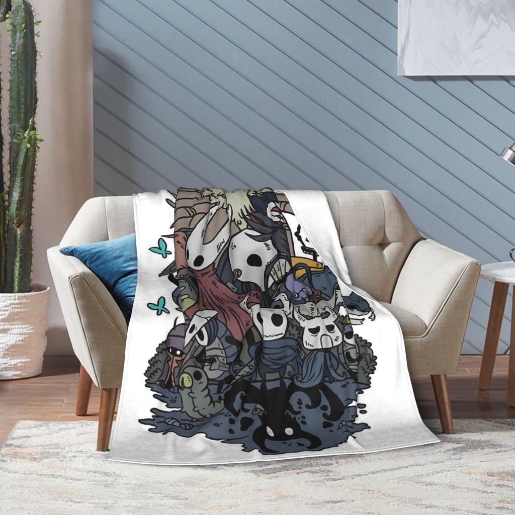Hollow Knight Silksong Hornet Blanket Fleece Printed   Multifunction Super Soft Throw Blanket for Bed Car Bedspread