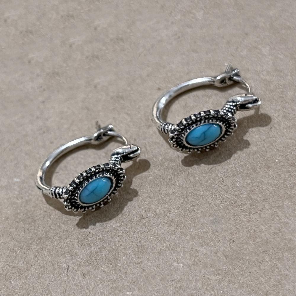 European & American Retro Turquoise Bohemian Dangle Earrings