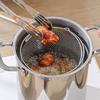 With Basket Tempura Fryer 304 Stainless Steel Oil Frying Pot Practical Stew Pot  Dormitory