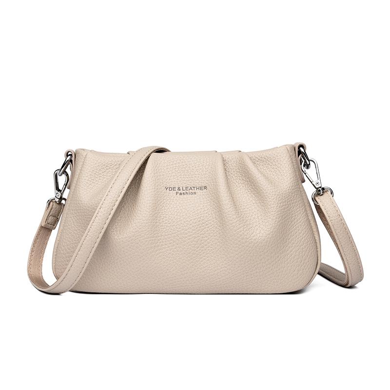 Genuine Brand Women's Soft PU Leather Shoulder Crossbody Bags Luxury Hand Bags Designer Ladies Messenger Commuting Sac A Main