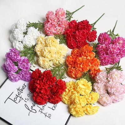 High-End Artificial Carnation Bouquet for Weddings and Home Decor