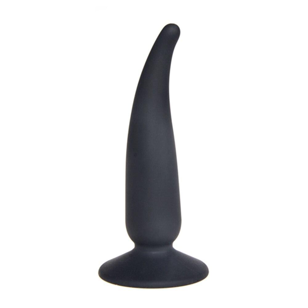 Flexible Silicone Anal Plug with Suction Cup for Intensified Pleasure