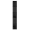 Bookshelf Black Oak Effect 80.5 x 23.5 x 162.5 cm PB