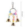 Bird Toys Colorful Bell Toy for Cockatiel Lovebird Parrot Small Birds Cage