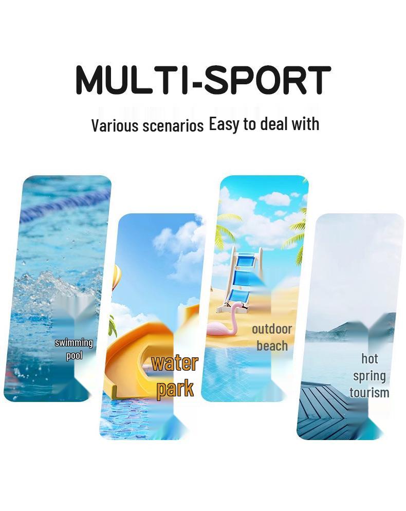 2025 Boys' Swim Training Suit: Quick-Dry, Sun-Protective, Split Design for Kids