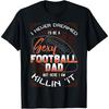 Football Cotton Men Dad Player Sport Tournament Father's Day T Shirt