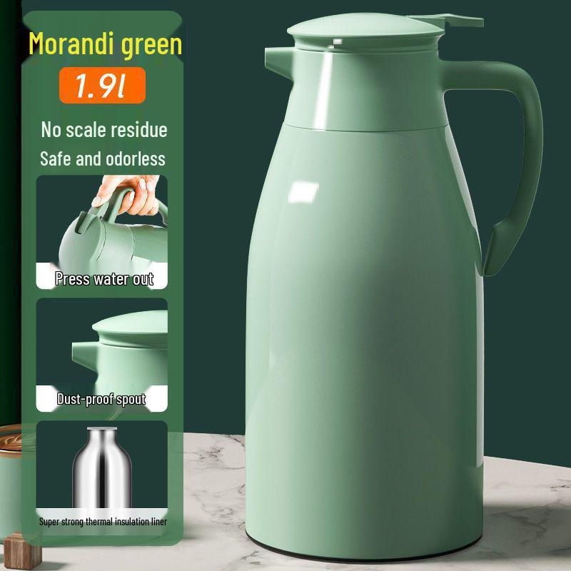 Large Capacity Insulated Thermos Flask with Glass Liner for Hot Water 1000ml Special Promotion