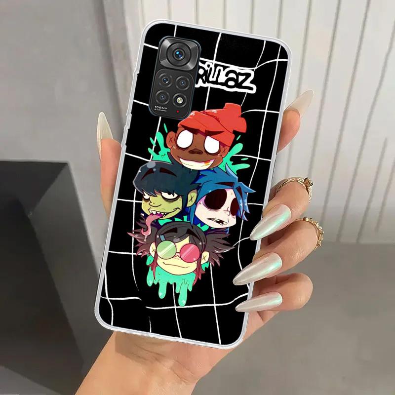 Gorillaz Anime Phone Case for Xiaomi Redmi Note 15 14 14S 13 12S 12 Pro 11S 11 Plus 11T 11E 10S Soft Funda Print Shell Redmi Not
