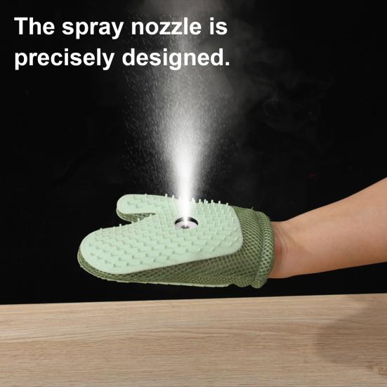 Pet Grooming Glove Dogs Shedding Mist Glove Double-Sided Cats Hair Removal Glove Petting Glove Deshedding Tool for Dogs Cats