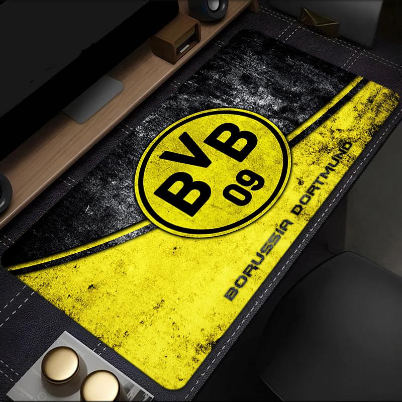 Podkładka pod mysz Borussia Dortmund, gumowa podstawa, mata na biurko do e-sportu, podkładka pod mysz dla graczy i do użytku biurowego, biurko gamingowe, łatwa do czyszczenia mata