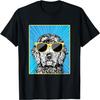 Goldendoodle Portrait Pop Art Doodle Dog with Sunglasses T-Shirt for Men Women Kids
