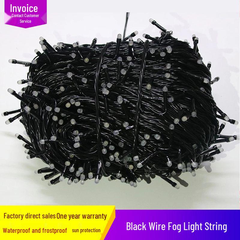 

Waterproof LED String Lights with Male-Female Connector - US/UK/AU Plugs, Black Wire, Starry Sky Design for Outdoor Christmas Decoration Male-Female Power Connector різнокольоровий