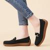 Women Black Moccasins Driving Shoes Flats Casual Nurse Loafers Khaki Minimalist Maternity Shoes Large Size
