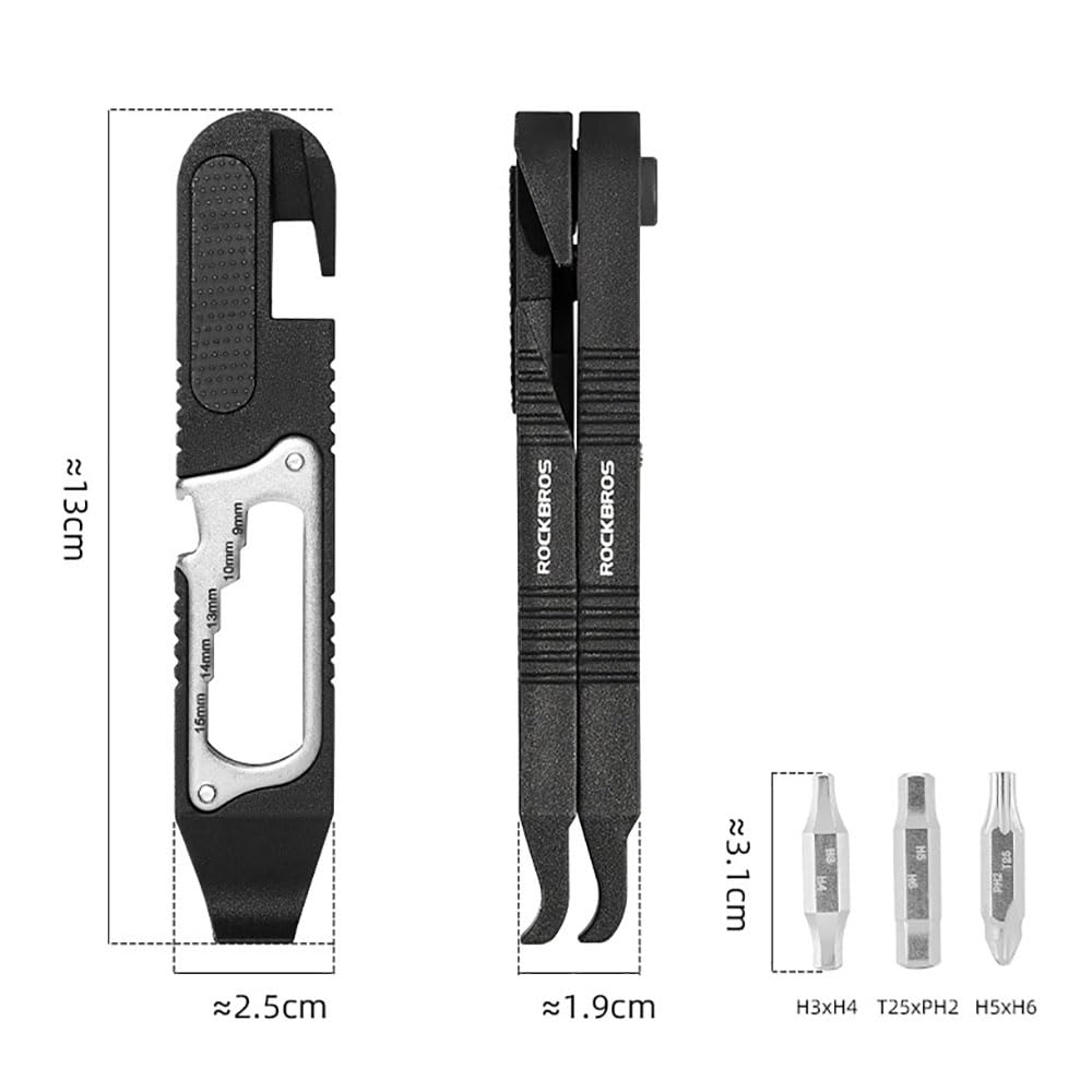 CHANJIF Road Bike Bicycle with Tire Levers and Puncture Repair Multifunctional Bicycle Tool Set with Easy Opening and Portable and Easy To Bike