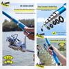 Ensemble Cannes à Pêche en Mer Taiyu Super Dure Longue Portée & Moulinet Spinning