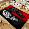 15 Sizes Black and White Wings Room Rug Street Fashion Carpet for Bedroom Living Room Floor Mat Home Decor Non-Slip Chair Rug